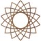 Ekena Millwork Eleanor Wood Fretwork Pierced Ceiling Medallion, Walnut, 40"OD x 15 3/8"ID x 3/8"T CMWP40X40X0375EAWA - alternate 4
